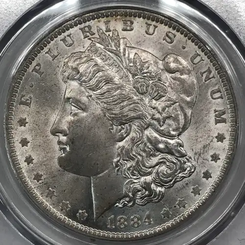 1884 O Morgan Silver Dollar PCGS MS-63 CAC Doily (5)