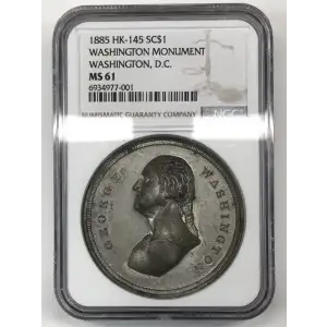 1885 WASHINGTON MONUMENT WASHINGTON, D.C.
