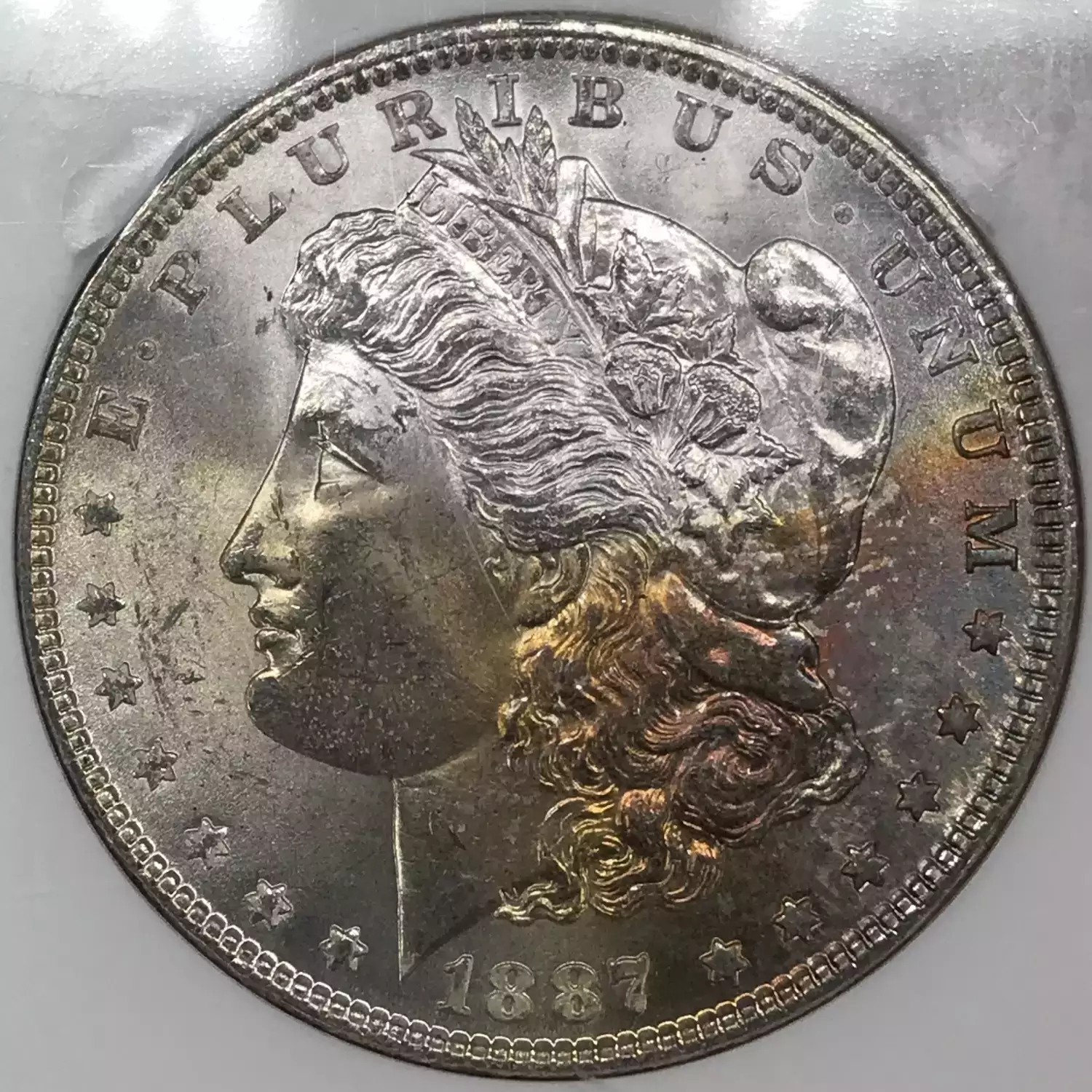 1887 Morgan Silver Dollar NGC MS-64* BATTLE CREEK COLLECTION CAC - Old ...