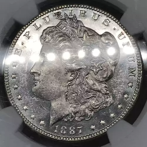 1887 Morgan Silver Dollar NGC MS-63 PL 1961 Treasury Collection