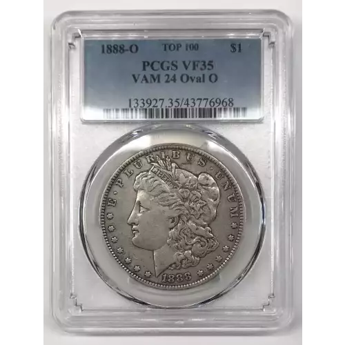 1888-O $1 VAM 24 Oval O TOP 100