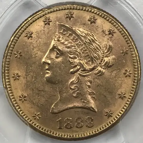 1888 S $10 Gold Liberty Head Eagle PCGS MS-63 (2)