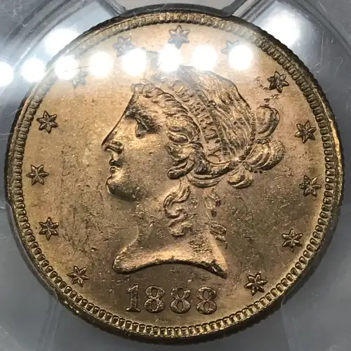 1888 S $10 Gold Liberty Head Eagle PCGS MS-63