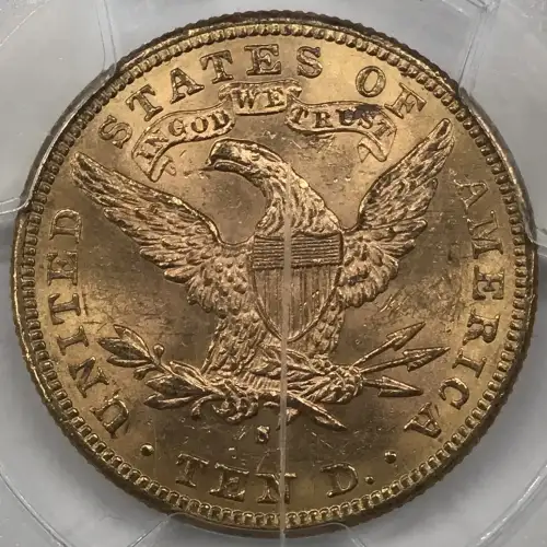 1888 S $10 Gold Liberty Head Eagle PCGS MS-63 (4)