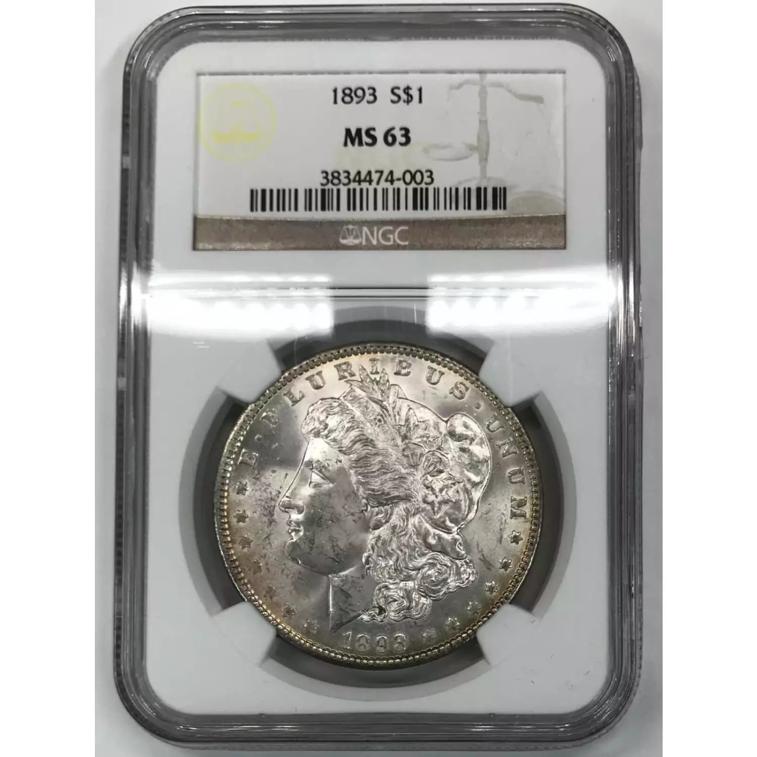 1893 Morgan Silver Dollar Ngc Ms-63 - Old Pueblo Coin