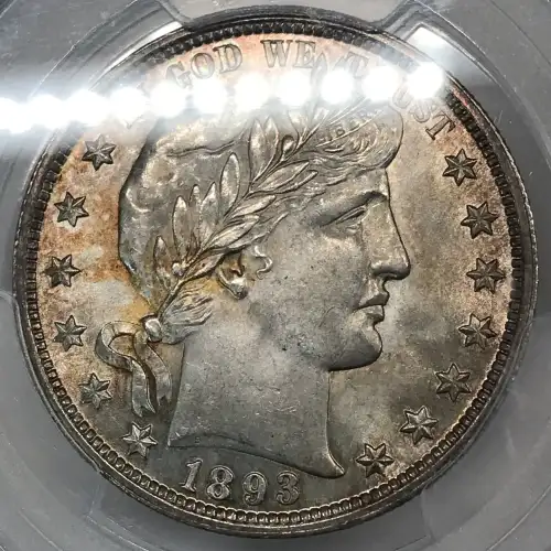 1893 P Barber Half Dollar PCGS MS-64+ Plus (3)