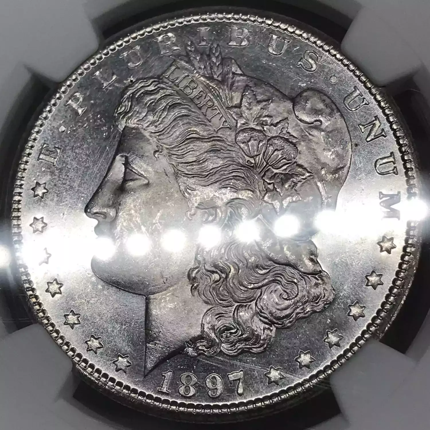 1897-S Morgan Silver Dollar NGC MS-62 PL Cross Timbers Dollar ...