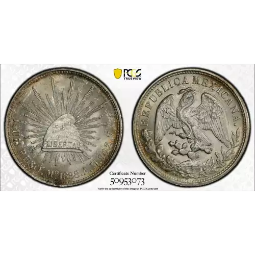 1898-Mo AM Peso Restrike KM-409.2