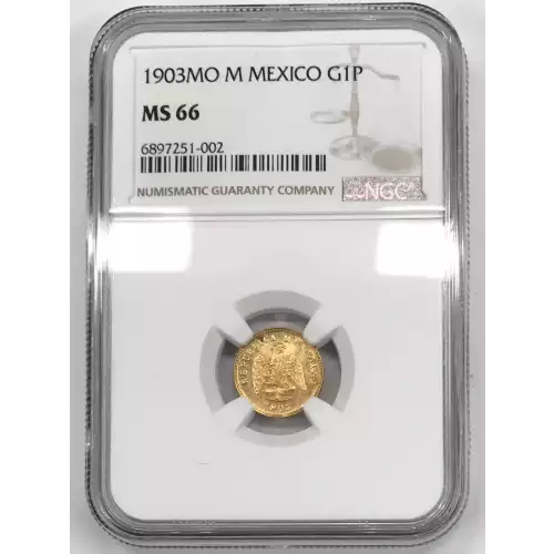 1903-Mo M MEXICO Gold PESO NGC MS-66 - Old Pueblo Coin