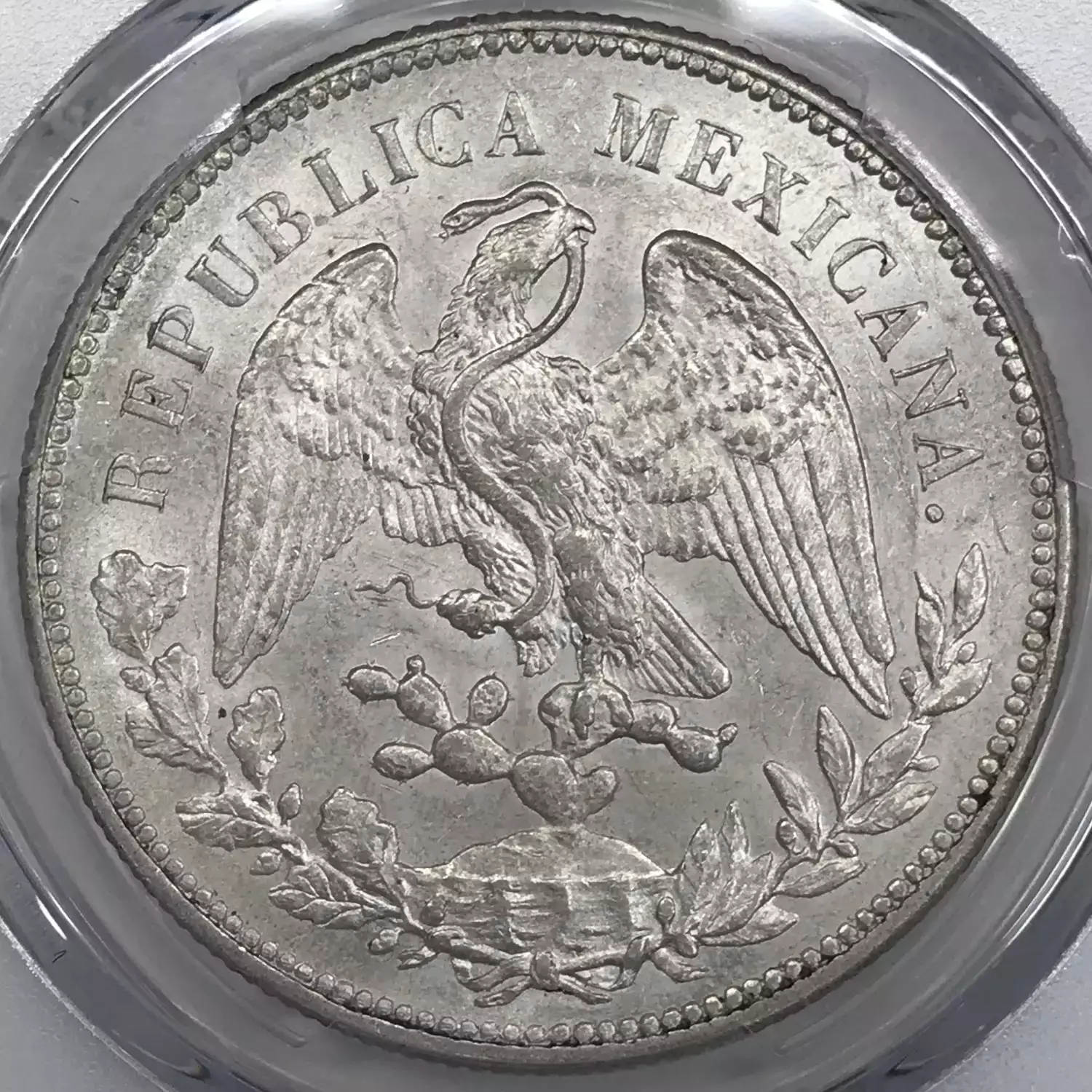 1908-Mo AM MEXICO Silver PESO PCGS MS-62 KM-409.2 - Old Pueblo Coin