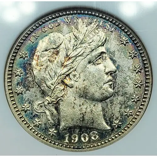 1908 O Barber Liberty Head Quarter ANACS MS-62 Soapbox Holder