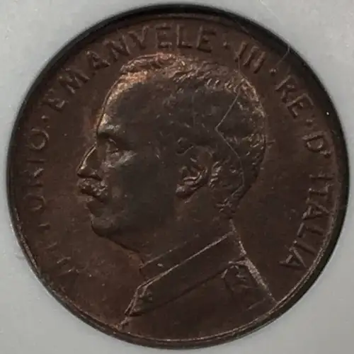 1912 R ITALY Bronze CENTESIMO ANACS MS-64 RB