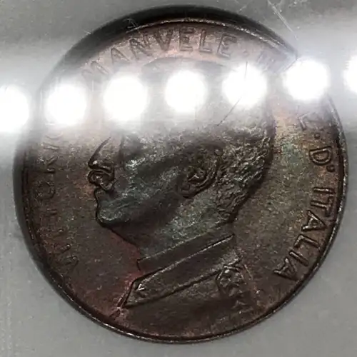 1912 R ITALY Bronze CENTESIMO ANACS MS-64 RB (3)