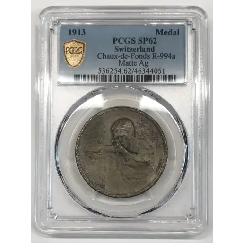 1913 Medal Chaux-de-Fonds R-994a Matte Ag (3)