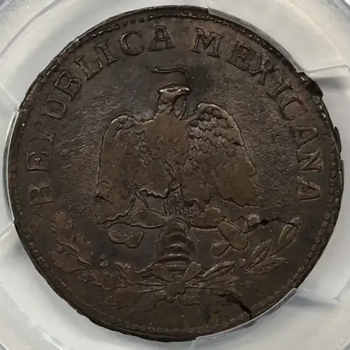 1915 CM GRO Guerrero Mexico Revolutionary Copper 20 Centavos PCGS AU-50 (4)