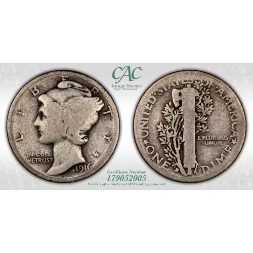 1916-D 10c