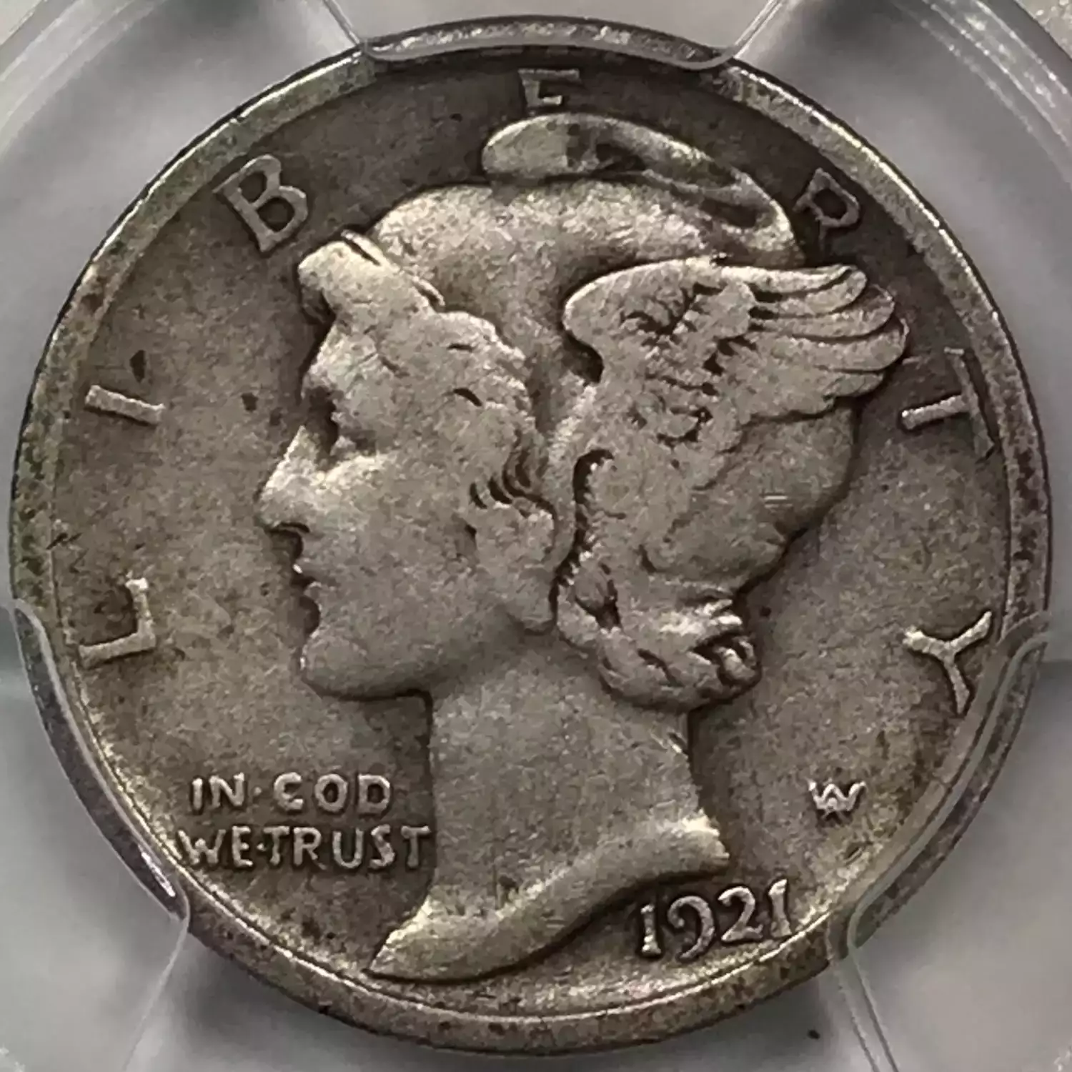 1921 Mercury Dime PCGS F-12 - Old Pueblo Coin