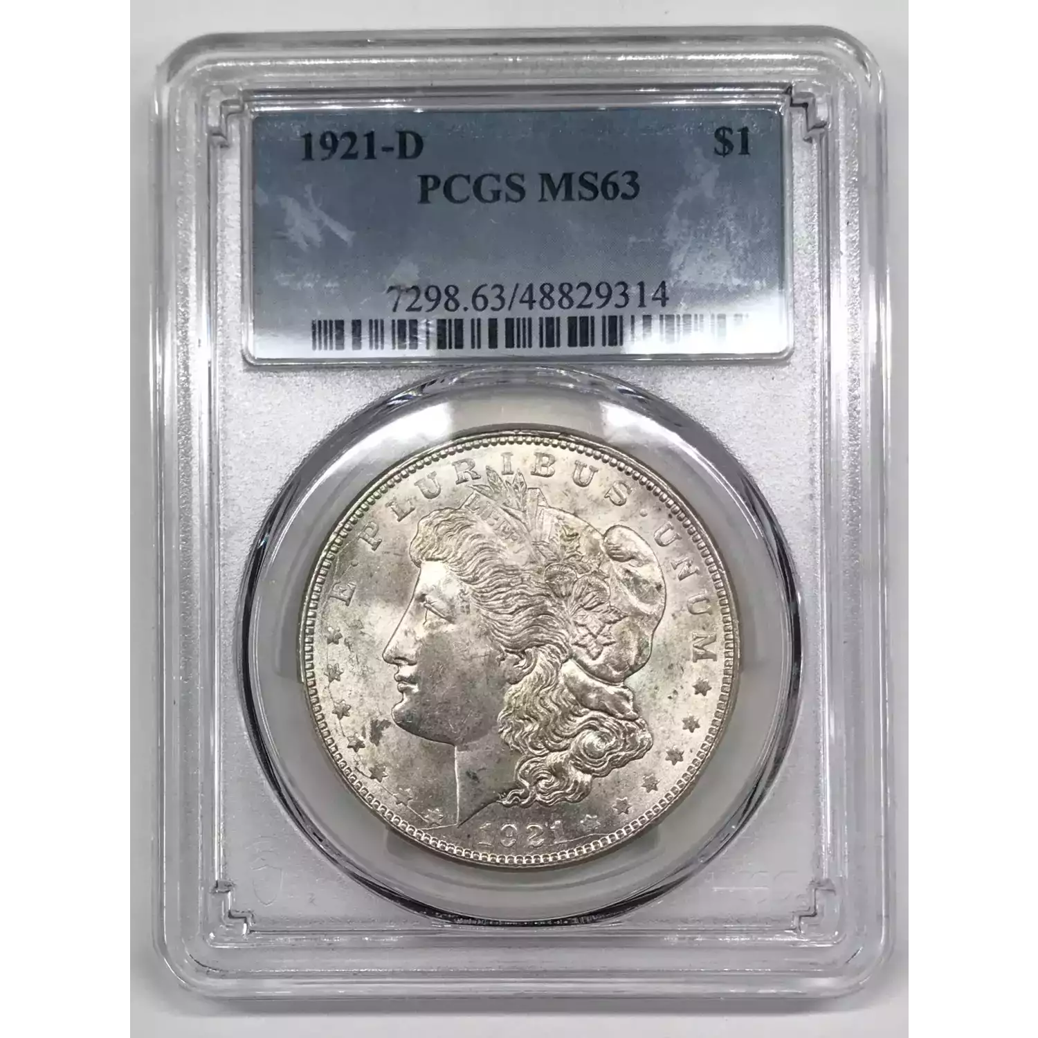 1921-D Morgan Silver Dollar PCGS MS-63 VAM-1DG Die Cracks Scribbling ...