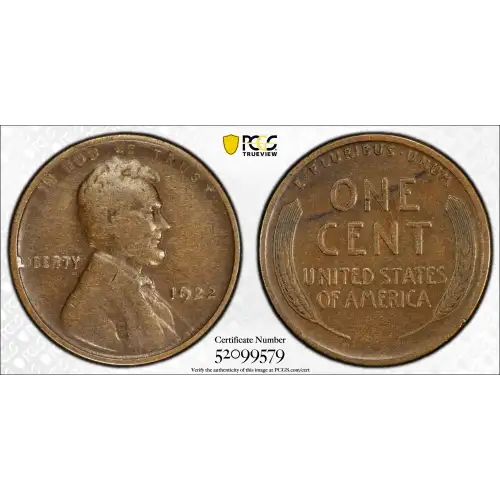 1922 No D 1C Strong Reverse, BN