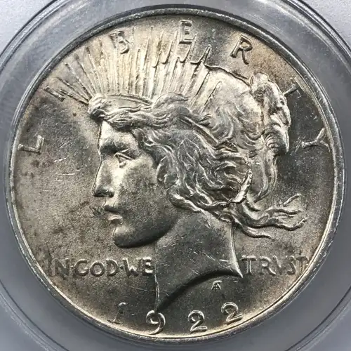1922 P  Peace Silver Dollar ANACS MS-61 TOP 50 VAM-2C Extra Hair (VSS VAM-2C2) (3)