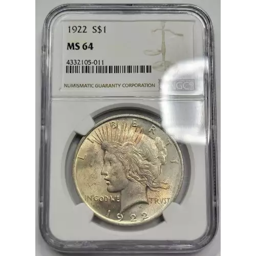 1922 P Peace Silver Dollar NGC MS-64