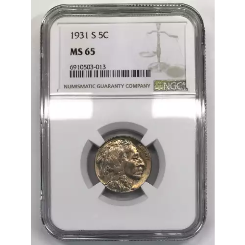 1931 S Buffalo Nickel NGC MS-65 (2)