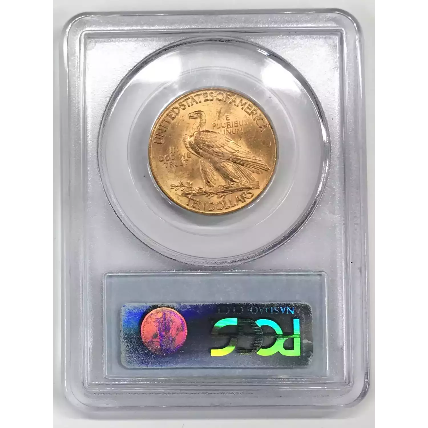 1932 $10 Gold Indian Head Eagle Pcgs Ms-63+ Cac - Old Pueblo Coin