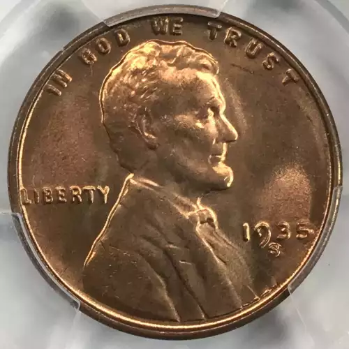 1935 S Lincoln Wheat Cent PCGS MS-65 RD (5)