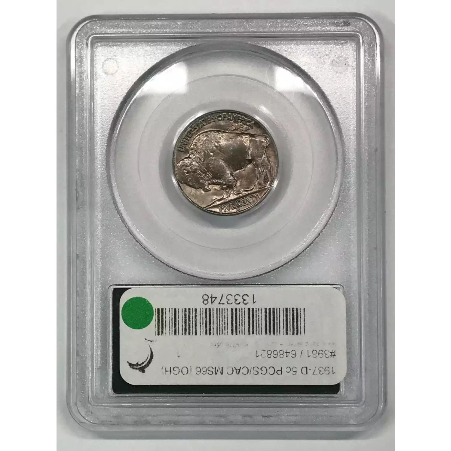 1937-D Buffalo Nickel PCGS MS-66 CAC - Old Pueblo Coin