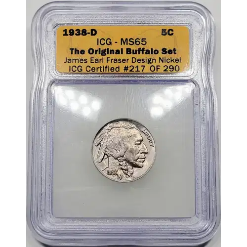 1938 D Buffalo Nickel ICG MS-65 (3)