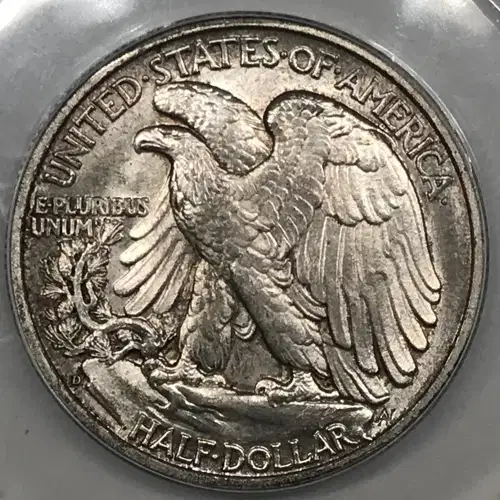 1939 D Walking Liberty Half Dollar ANACS MS-63 (2)
