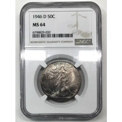 1946 D Walking Liberty Half Dollar NGC MS-64  (4)