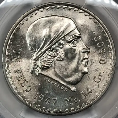 1947-Mo Peso KM-456  Ag (4)