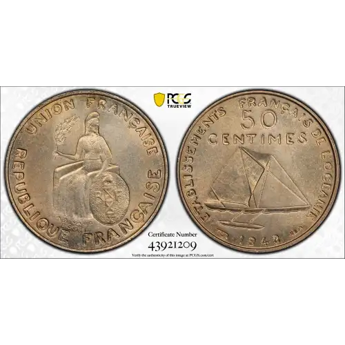 1948 P50C Lec-1 listel en relief Essai