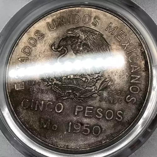 1950-Mo 5 Peso Southeastern Railroad KM-466 (2)