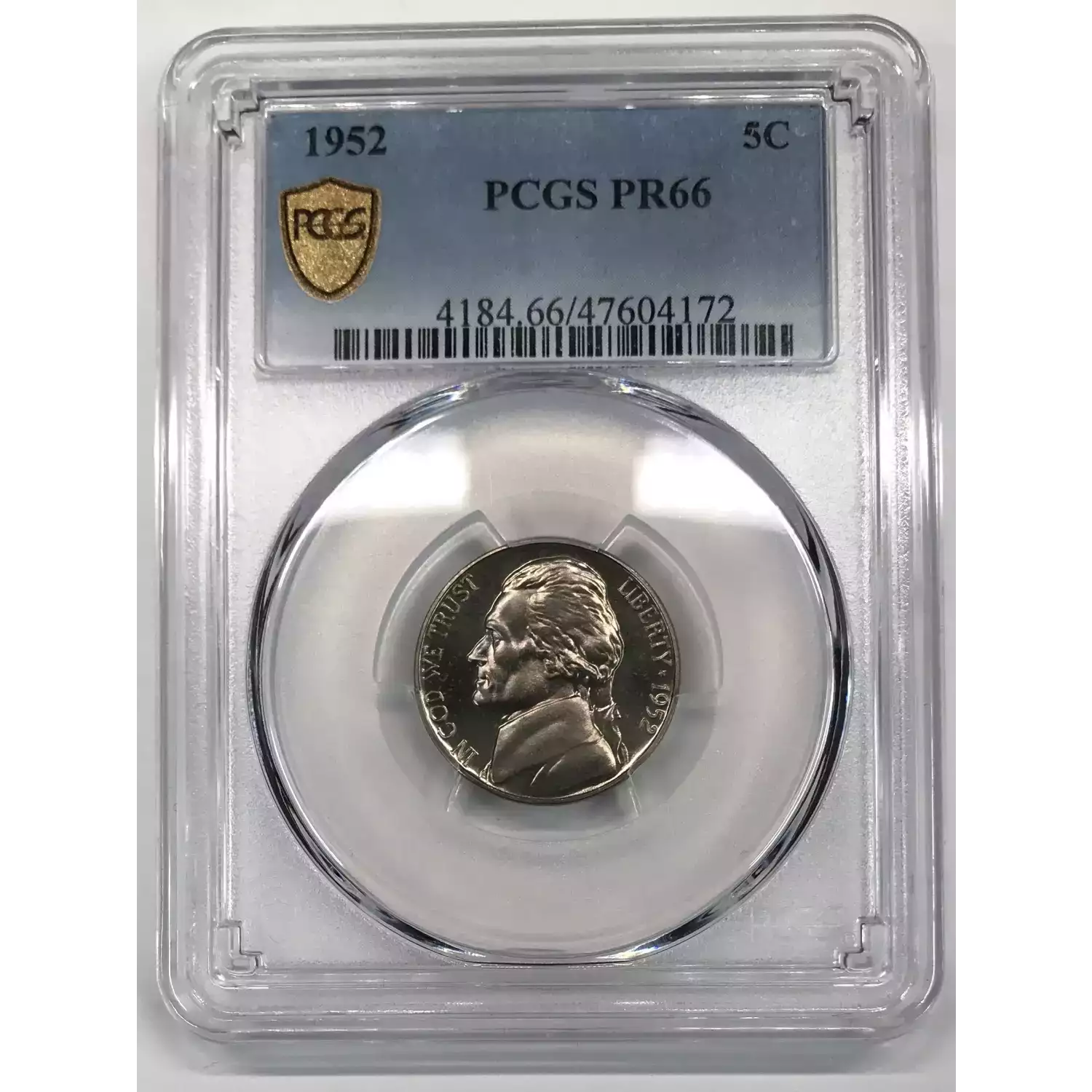 1952 Jefferson Nickel PCGS PR-66 - Old Pueblo Coin