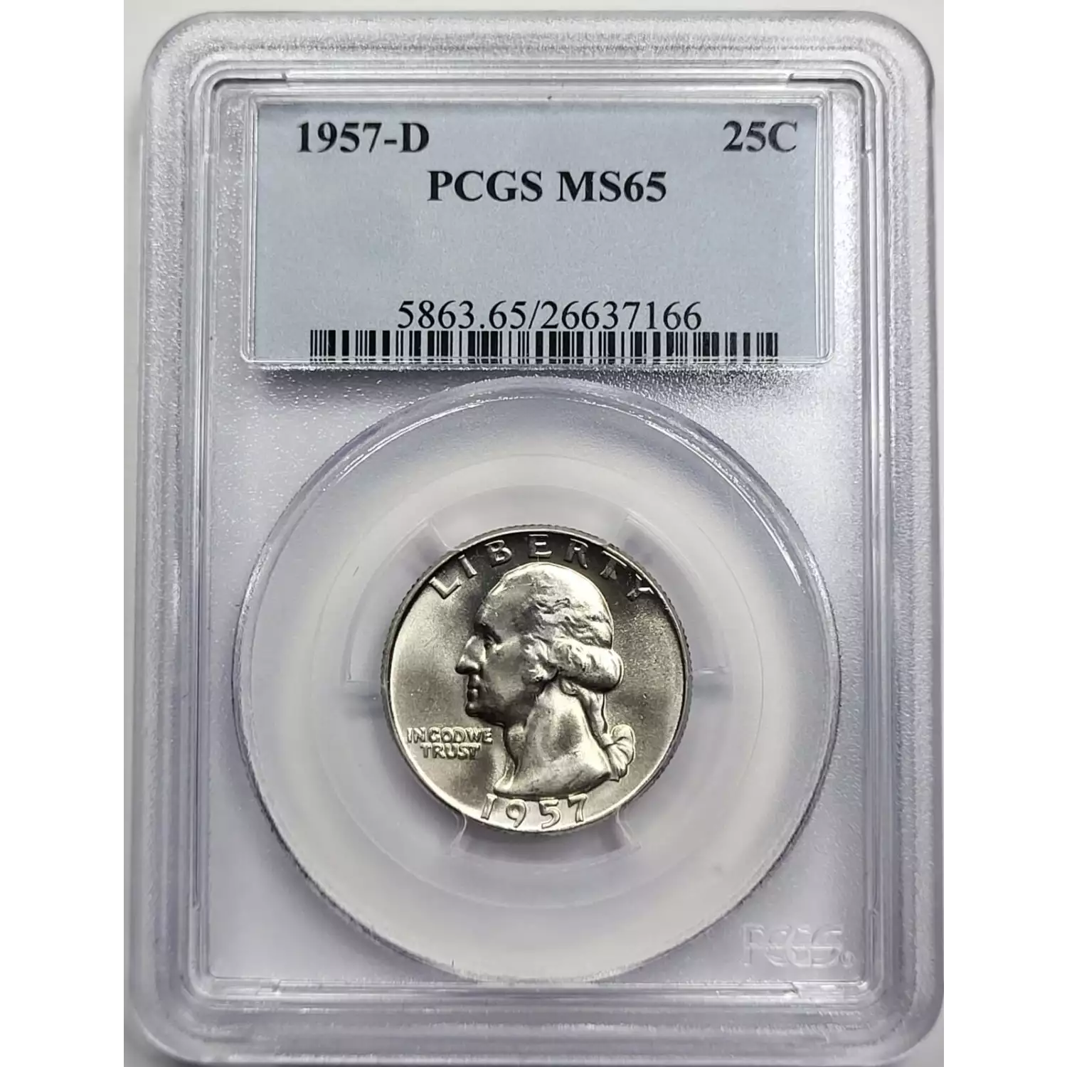 1957-D Silver Washington Quarter PCGS MS-65 - Old Pueblo Coin