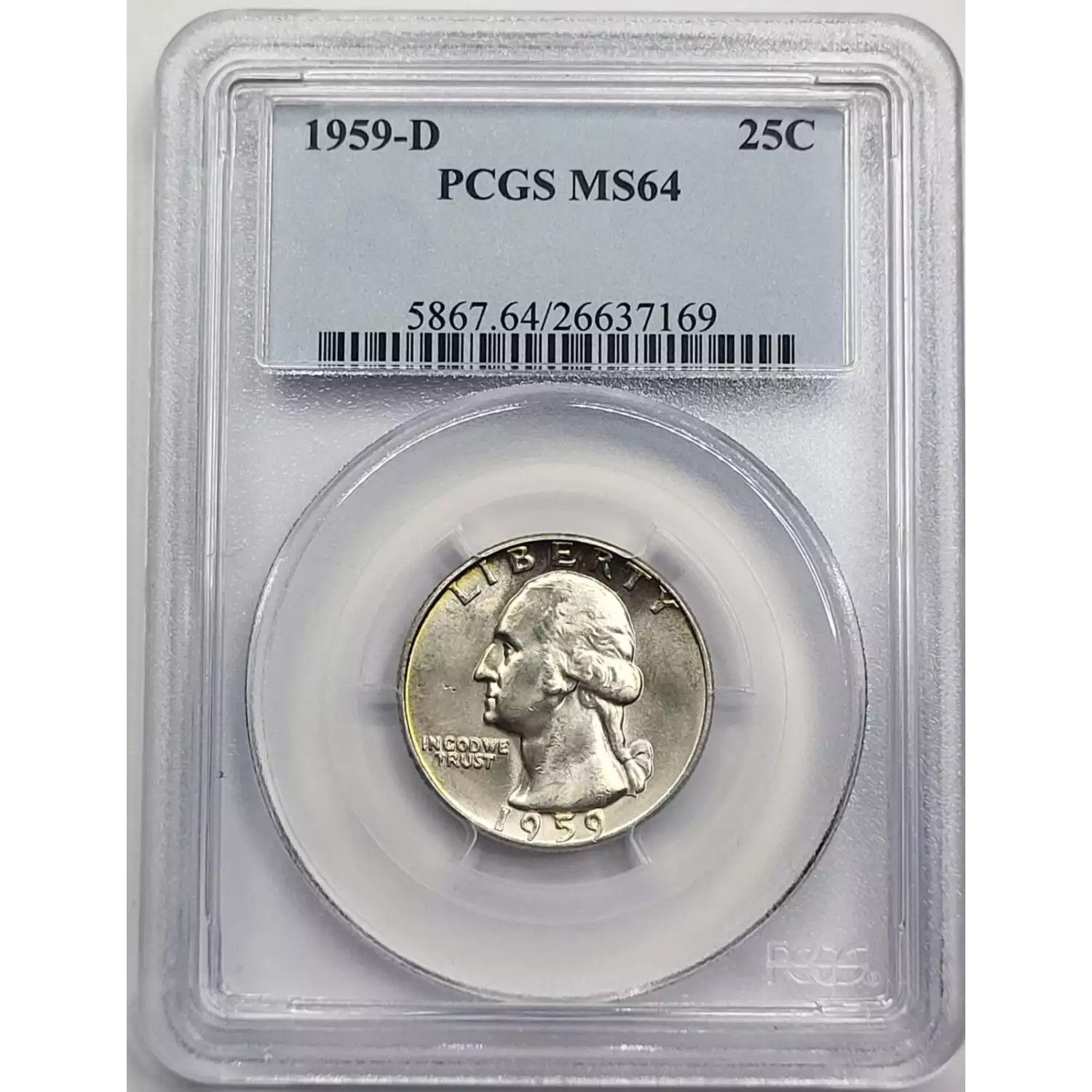 1959-D Silver Washington Quarter PCGS MS-64 - Old Pueblo Coin