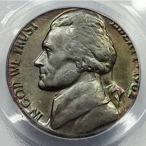 1962 Jefferson Nickel PCGS MS-63 Struck on Cent Planchet Mint Error BN (2)