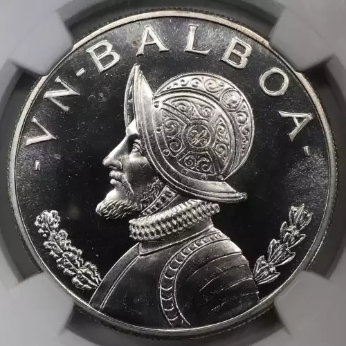 1966 PANAMA Silver BALBOA NGC PF-67 - KM#27 - according to Numista, these were struck at the San Francisco Mint (3)