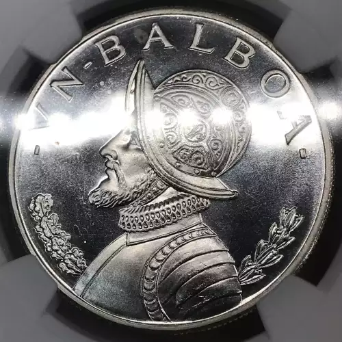1966 PANAMA Silver BALBOA NGC PF-67 - KM#27 - according to Numista, these were struck at the San Francisco Mint (4)