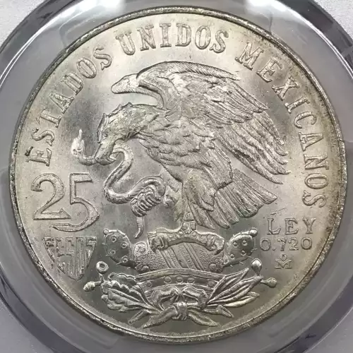1968-Mo 25 Peso Olympic Type 1 KM-479.1