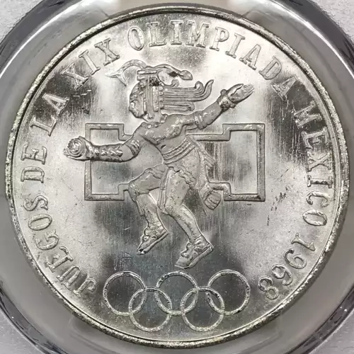 1968-Mo 25 Peso Olympic Type 1 KM-479.1 (3)