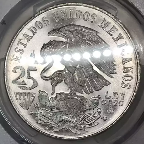 1968-Mo 25 Peso Olympic Type 1 KM-479.1 (2)
