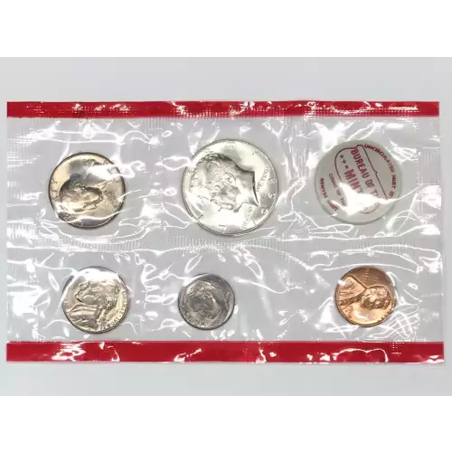 1968 US Mint Uncirculated 10-Coin P&D Set 1968-D 40% Silver Kennedy Half Dollar (5)