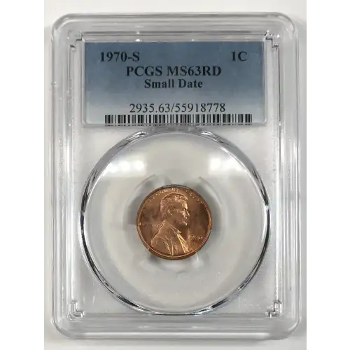 1970-S 1C Small Date, RD