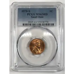 1970-S 1C Small Date, RD