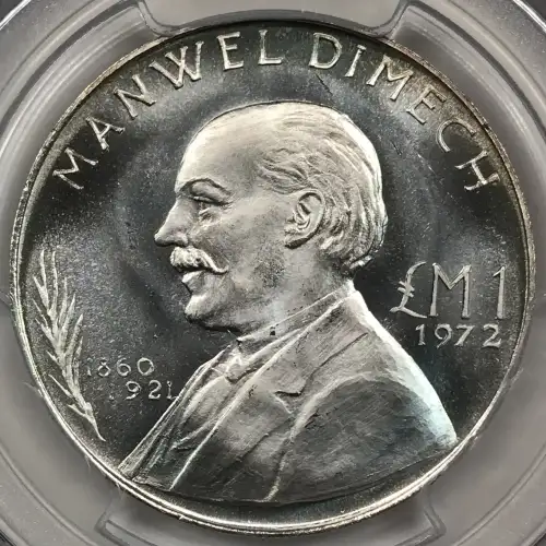 1972 £1 Manwel Dimech (3)