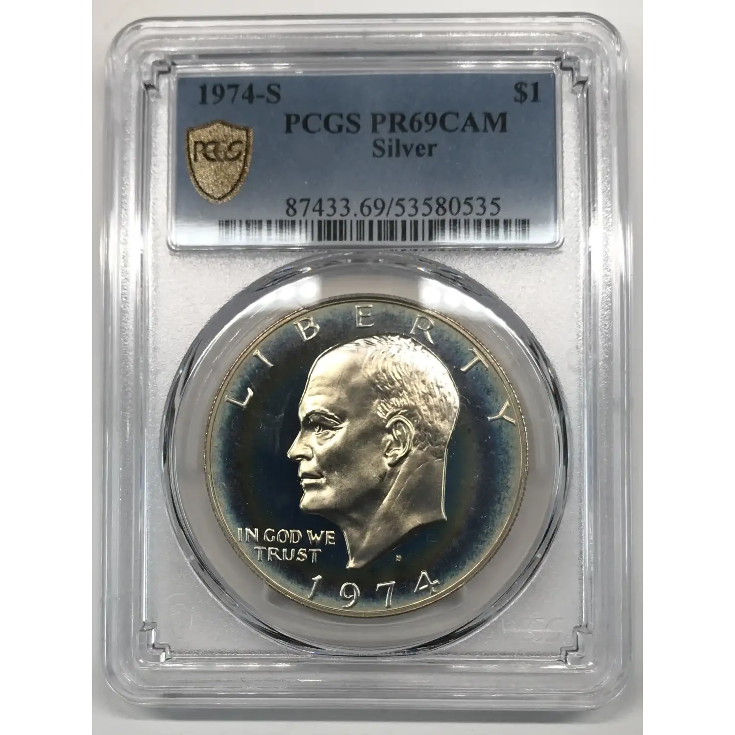 1974-S Silver Ike Eisenhower Dollar PCGS PR-69 CAM - Old Pueblo Coin