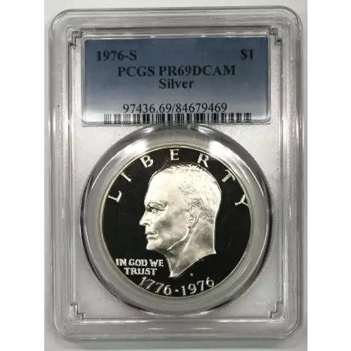 1976-S $1 Silver, DCAM